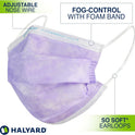 Halyard FluidShield 1 Disposable Procedure Mask Lavender 25868