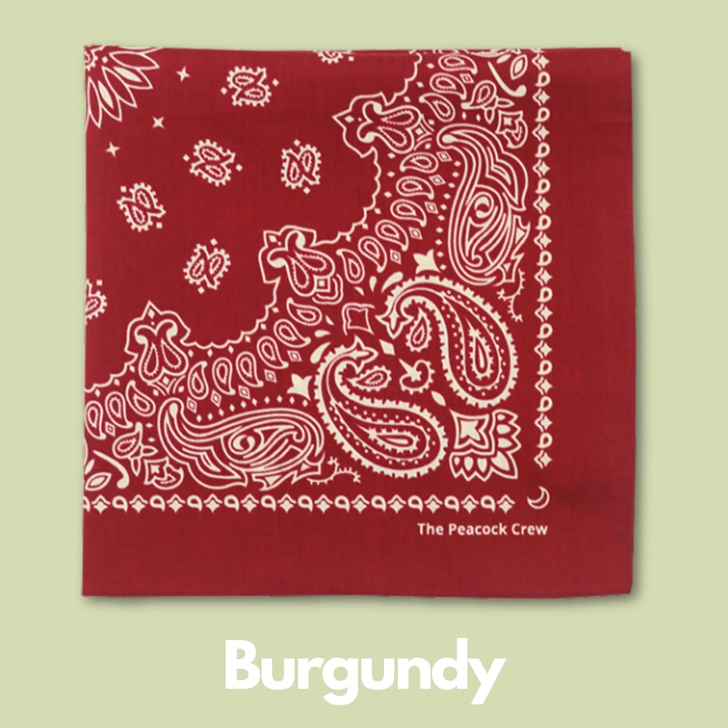 Peacock Crew Premium Soft Cotton Bandanas Paisley 22 x 22 inches
