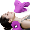 RESTCLOUD Neck and Shoulder Relaxer, Cervical Traction Device for TMJ Pain Relief, Dark Blue