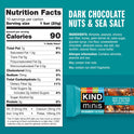 KIND Minis Snack Bars, Dark Chocolate Nuts & Sea Salt and Caramel Almond & Sea Salt, 3g Sugar, Gluten Free Bars, Variety Pack, 0.7 OZ, (20 Count)