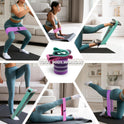Fabric Resistance Bands, 3 Levels for Workout, Leg Strength Training, Rehab, Yoga