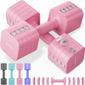 FEIERDUN DB3 5-in-1 Adjustable Dumbbell Set of 2 for Women and Men