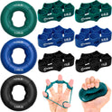 FitBeast Grip Strength Trainer - 9-Piece Hand Rehab Kit for Wrist, Finger & Forearm