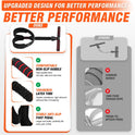 55lbs Pedal Resistance Bands with Handles for Full Body Workout