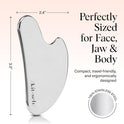 Kitsch Stainless Steel Gua Sha Facial Tool - Face Sculpting, Jawline Shaper, Lymphatic Drainage