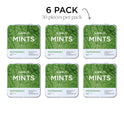 SIMPLY MINTS Natural Peppermint Breath Mints, 6 Pack (180 Pieces), Made With Real Peppermint Oil | Aspartame-Free, Sorbitol-Free, Xylitol-Free, Vegan, Kosher, Non-GMO