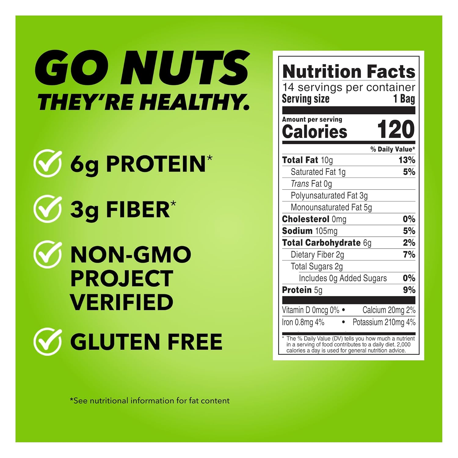 Wonderful Pistachios No Shells, Roasted & Salted Nuts, 0.75 Ounce Bag (Pack of 14), Protein Snacks, Vegan Snacks, On-the-Go, Individual Snacks for Adults