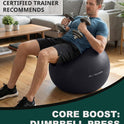 Trideer Exercise Ball for Yoga, Pilates & Fitness - 5 Sizes