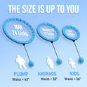 Weighted Hula Hoop for Adults - 47" Fitness Hoop with 24 Detachable Links for Weight Loss