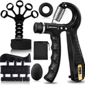 Grip Trainer Set: Forearm Strengtheners, Finger Trainers, Counting Grips, Balls (5-Pack)