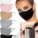 KARIZMA Face Wardrobe Cloth Face Mask, 6 Soft Masks, Washable Fabric, Adjustable Ear Loops, Earth Shades Pack