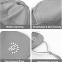 2Pcs UV Face Mask, Sun Masks for Women, Cooling Breathable Face Cover