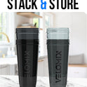 VELOMIX 28oz Protein Shaker Bottles - 4 Pack, Leak Proof