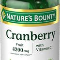 Nature's Bounty Cranberry Pills for Women Urinary Tract Health, Cranberry Supplements with Concentrate & Vitamin C, 120 Softgels