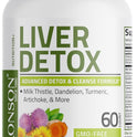 Bronson Liver Detox Advanced Detox & Cleansing Formula Supports Health Liver Function with Milk Thistle, Dandelion Extract, Turmeric, Artichoke Leaf & More, Non-GMO, 60 Vegetarian Capsules