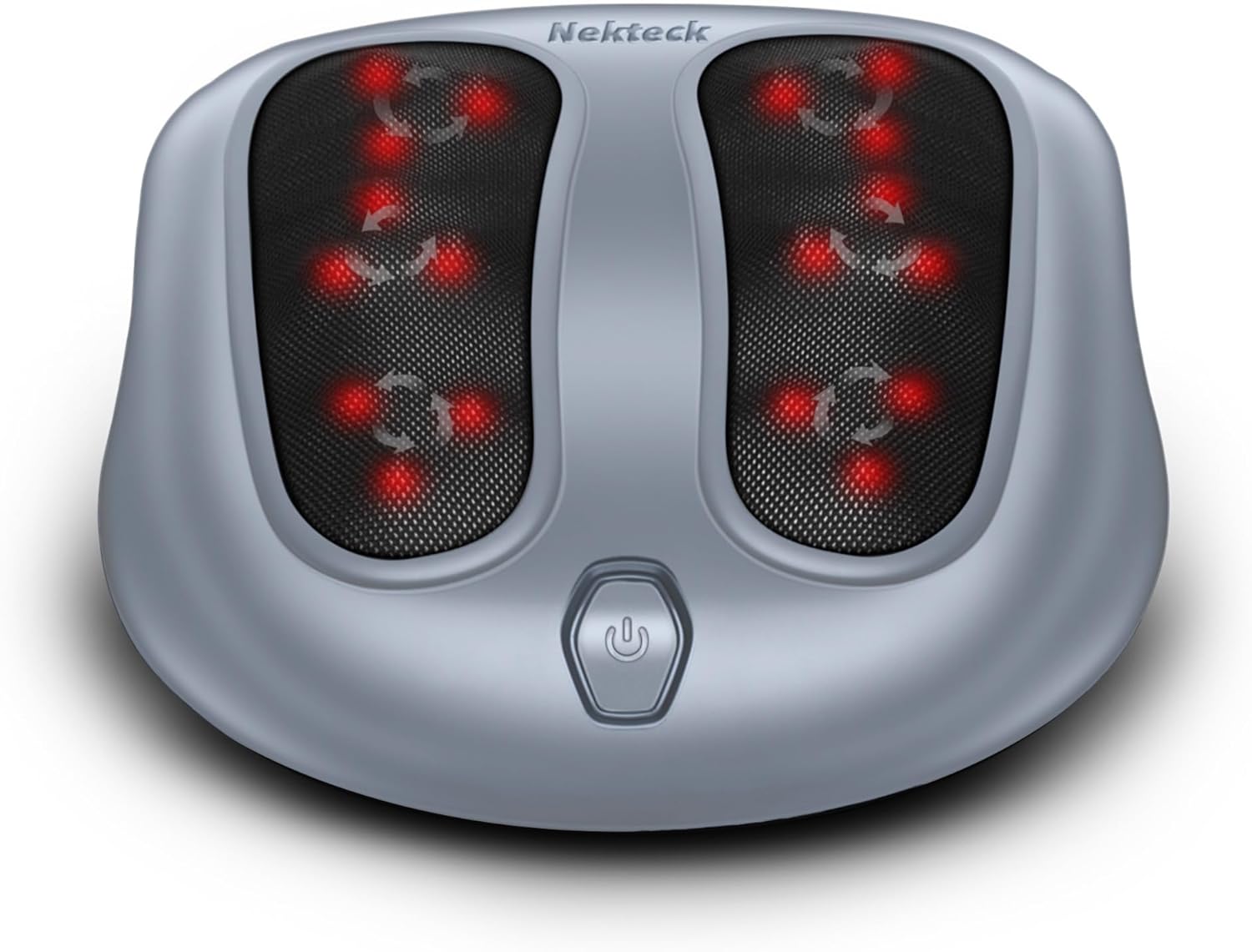 Nekteck Shiatsu Heated Electric Foot Massager with Heat for Pain Relief
