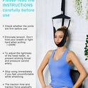 comness cervical neck traction device over door for home use portable neck stretcher