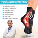 IRAMY Compression Ankle Support Socks Women - Wicking, Cushioned Athletic, Plantar Fasciitis Relief