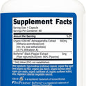 Nutricost KSM-66 Ashwagandha Root Extract 600mg, 60 Veggie Caps - 5% Withanolides - with BioPerine - Full-Spectrum Root Extract