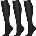 WITHYOU 3 Pairs Compression Socks 15-20 mmHg for Women and Men