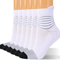 IRAMY Compression Ankle Support Socks Women - Wicking, Cushioned Athletic, Plantar Fasciitis Relief