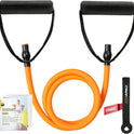 RitFit Single Resistance Exercise Band with Foam Handles - Ideal for Therapy, Strength Training
