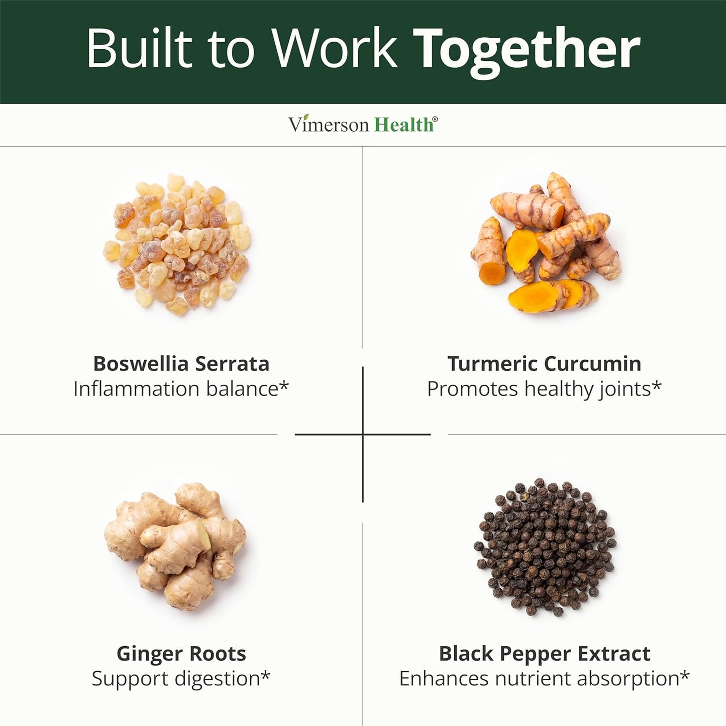 Boswellia Serrata Turmeric Curcumin Supplement for Inflammation and Joint Support