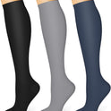 WITHYOU 3 Pairs Compression Socks 15-20 mmHg for Women and Men