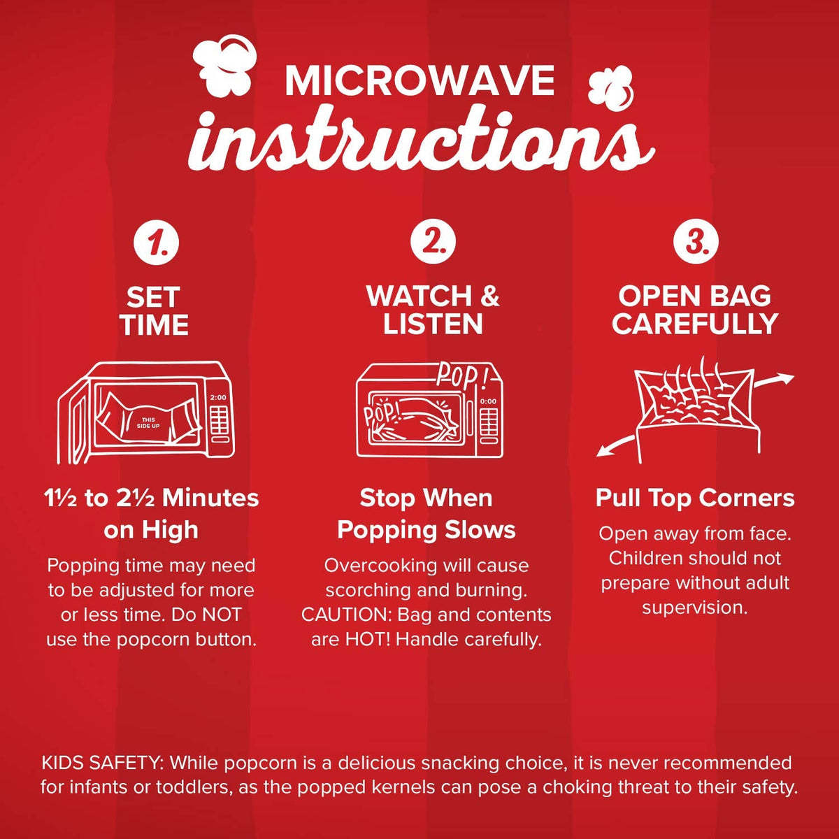 Orville Redenbacher’s Microwave Popcorn, Butter Flavor, 3g Fiber Per Serving, 3.29 oz., 36-Count