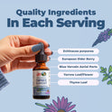 MARYRUTH'S Lymphatic Support Liquid Drops USDA Organic | Herbal Blend with Echinacea & Elderberry | Blue Vervain | Vegan | Alcohol-Free | Non-GMO | 30 Servings