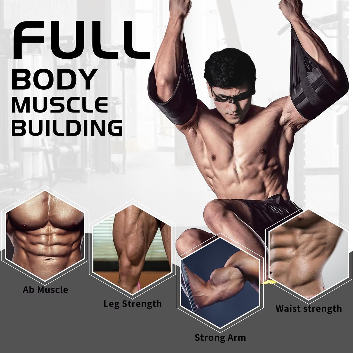 Hanging Ab Straps for Pull Up Bar: Gym Ab Sling Straps for Core Workout