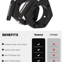 DMoose Fitness Barbell Clips 2 Inch - Quick Release Collars for Weightlifting