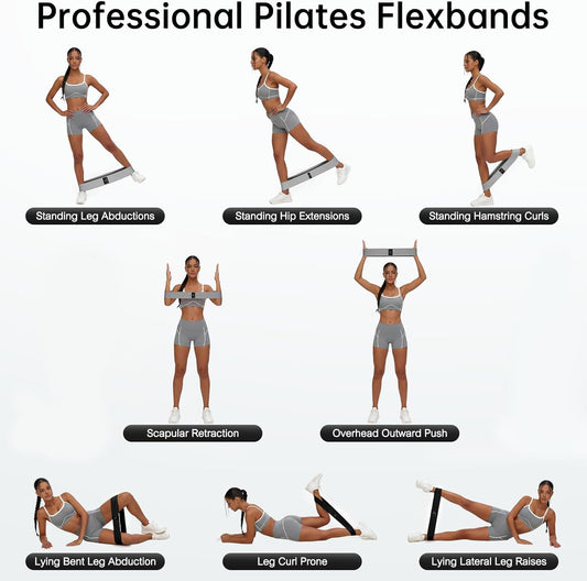 Renoj 3-Set Resistance Bands for Pilates, Yoga, and Home Gym