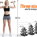 4 Tier Dumbbell Rack - Rust-Resistant Dumbbell Stand for Home Gym