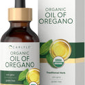 Carlyle Organic Oil of Oregano Liquid Drops - 2 fl oz - 1 Year Supply | Vegan Herbal Supplement | Non-GMO, Gluten Free