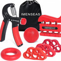 Grip Strength Trainer 7 Pack Adjustable Resistance Extensor Bands Finger Exerciser Hand Gripper