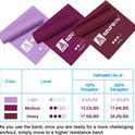 AZURELIFE Resistance Bands, Professional Non-Latex Elastic Stretch Bands for Physical Therapy and Strength Training