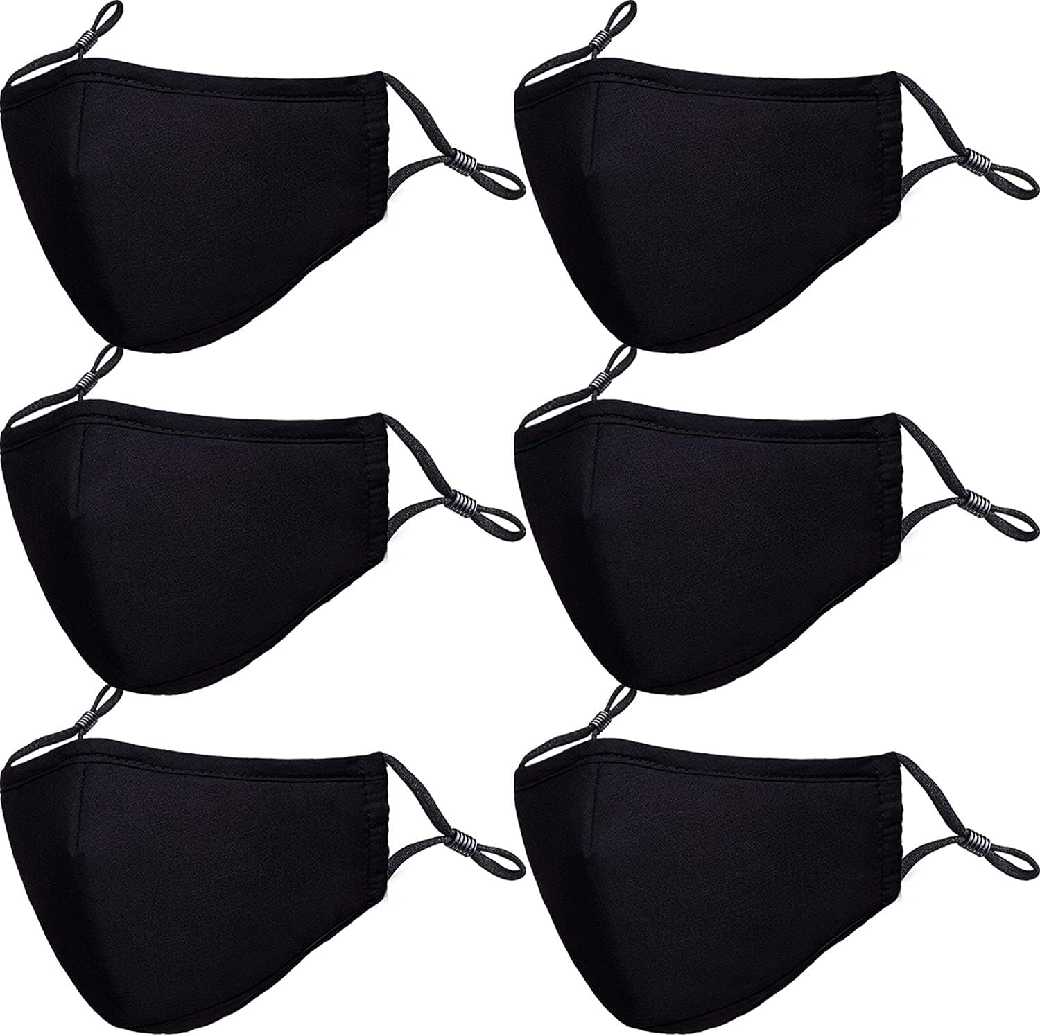 PAGE ONE Reusable Cloth Face Masks Washable Adjustable Breathable Cotton Face Mask