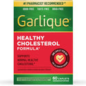 Garlique Garlic Extract Supplement, Healthy Cholesterol Formula, Odorless & Vegan, 60 Caplets