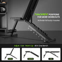 Adjustable Weight Bench for Home Gym, 600LBS Capacity, Foldable Workout Bench