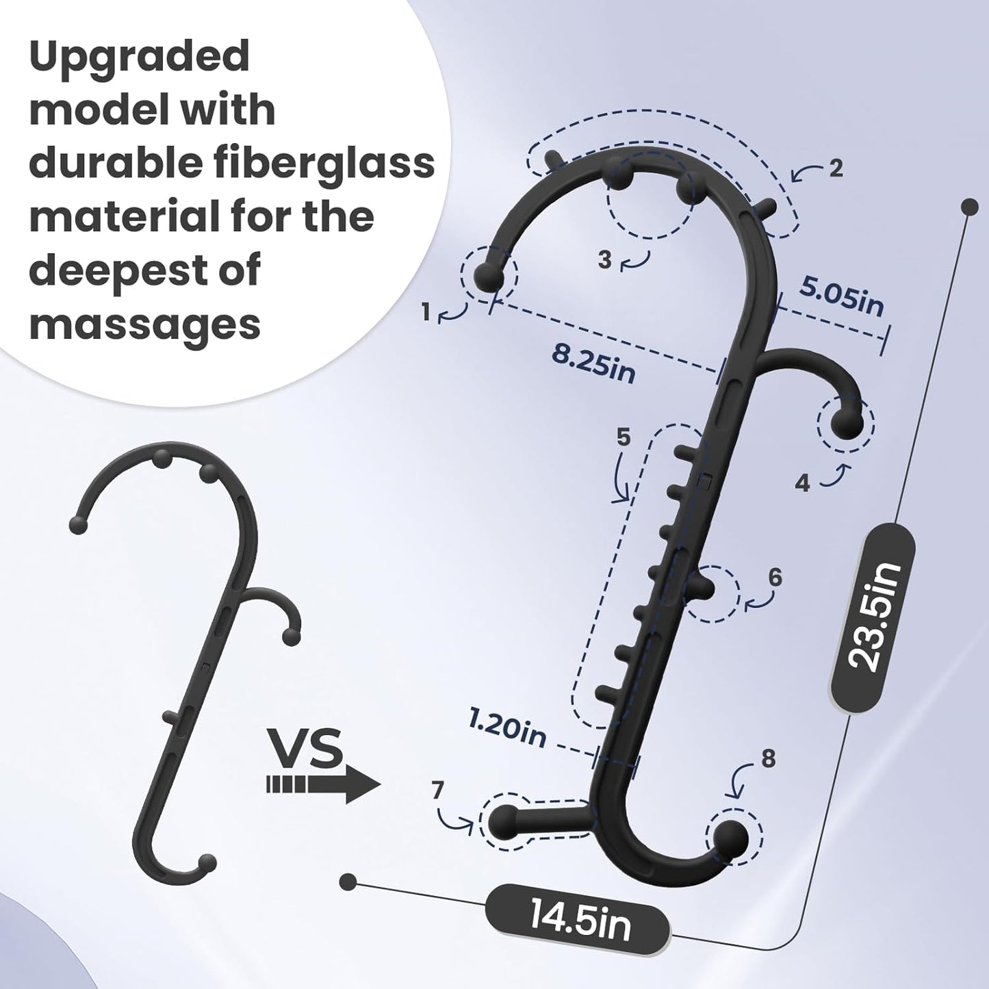 Ranarose Deep Tissue Back & Neck Massager - Black