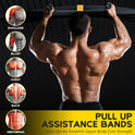 Pull Up Assist Bands with 3 Resistance Levels and Adjustable Comfort Foot Rest