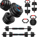 FITPLAM Adjustable Dumbbell Set, 20-90lbs, 5-in-1 for Home Gym