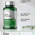 Horbäach Saw Palmetto Extract 120 Capsules Non-GMO Gluten Free