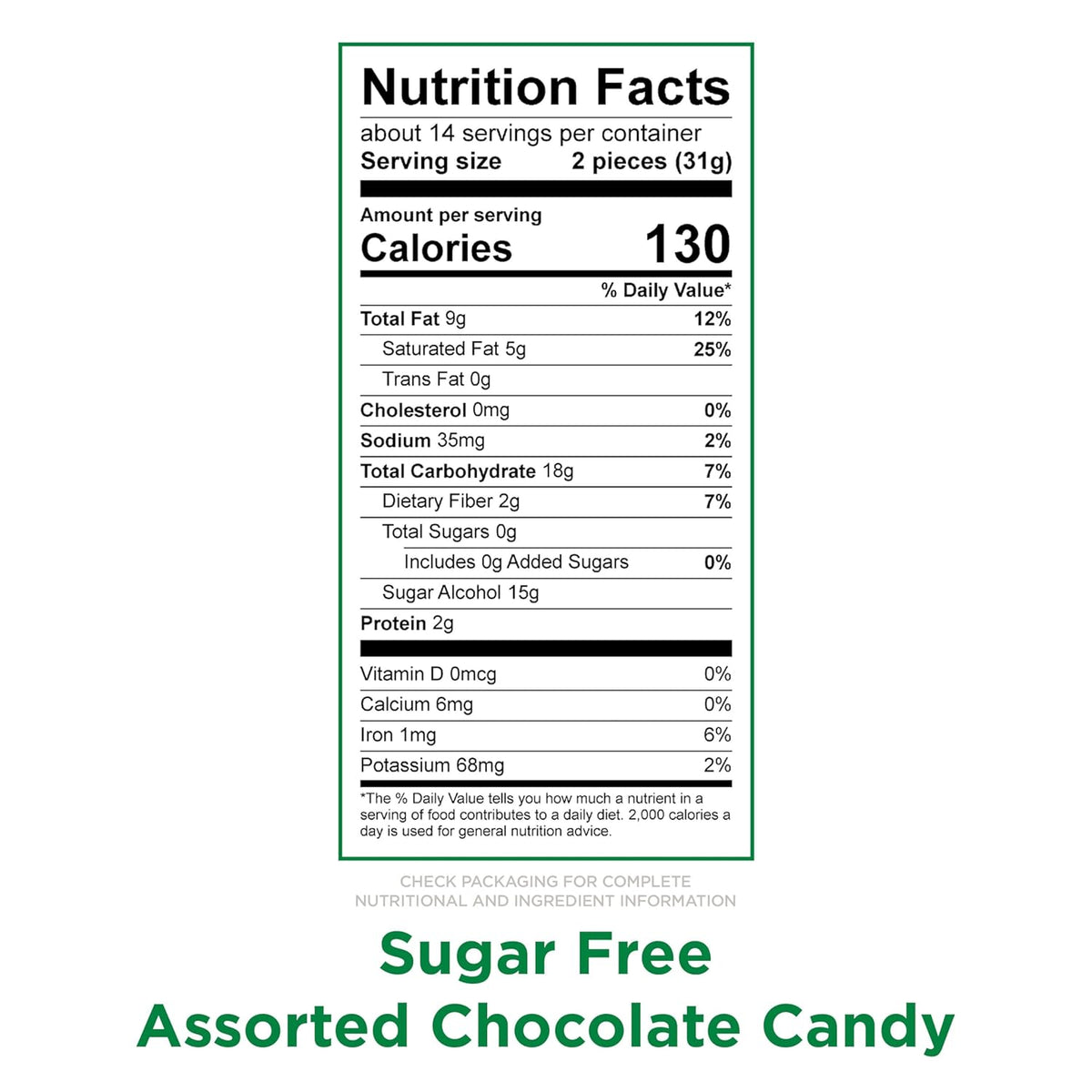 RUSSELL STOVER Sugar Free Assorted Chocolate Candy, 15.7 oz. bag