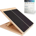 Adjustable Wooden Slant Board - 5-Angle Foldable Calf Stretcher & Squat Wedge for Home Gym