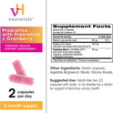 vH Essentials Probiotics for Women with Prebiotics, Cranberry & Vitamin C - 120 Capsules (60 Day Supply) -Probiotics Support Gut Balance, Health & Urinary Tract Health for Women