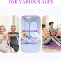 Pedal Resistance Bands with Handles, 6-Tube Tension Training for Full-Body Workout