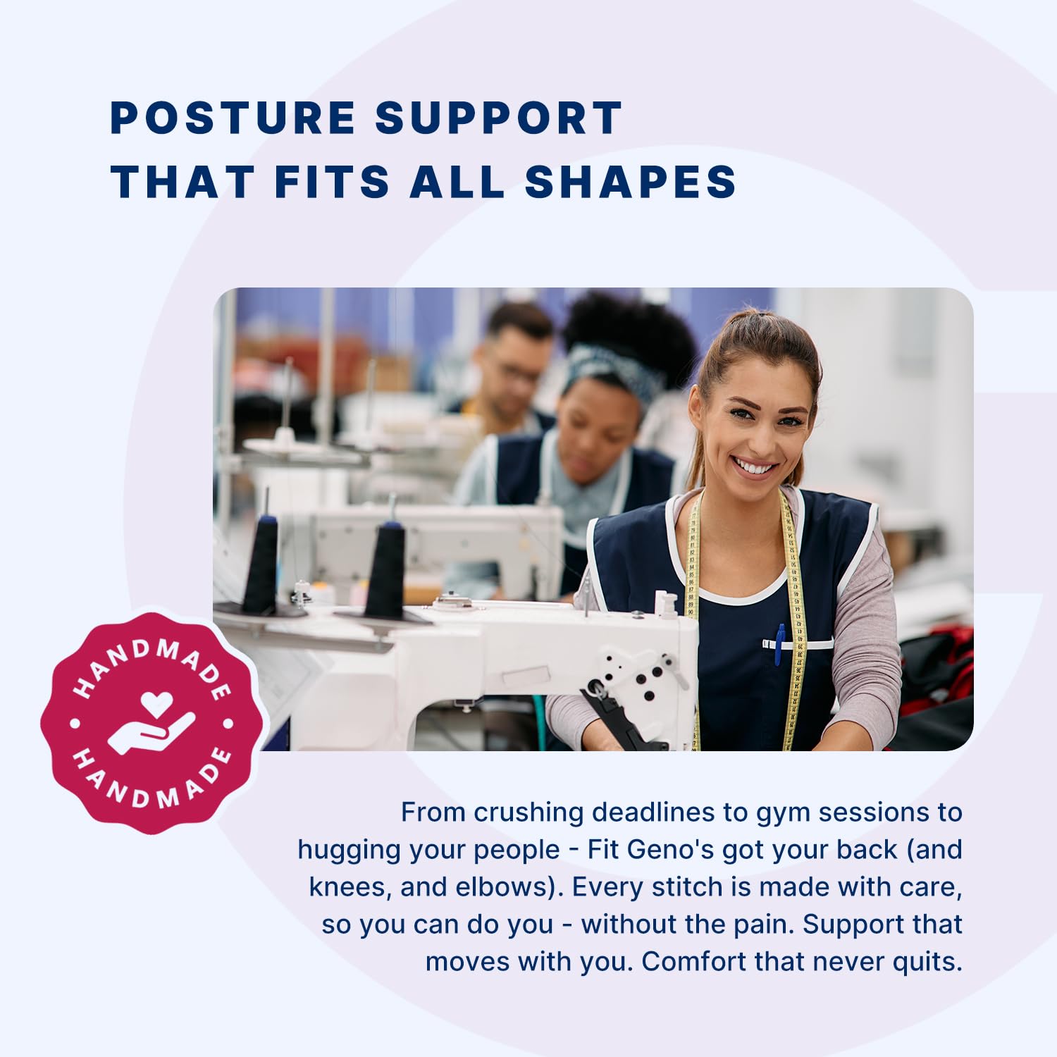 Fit Geno Posture Corrector for Women and Men, Adjustable Full Back Support