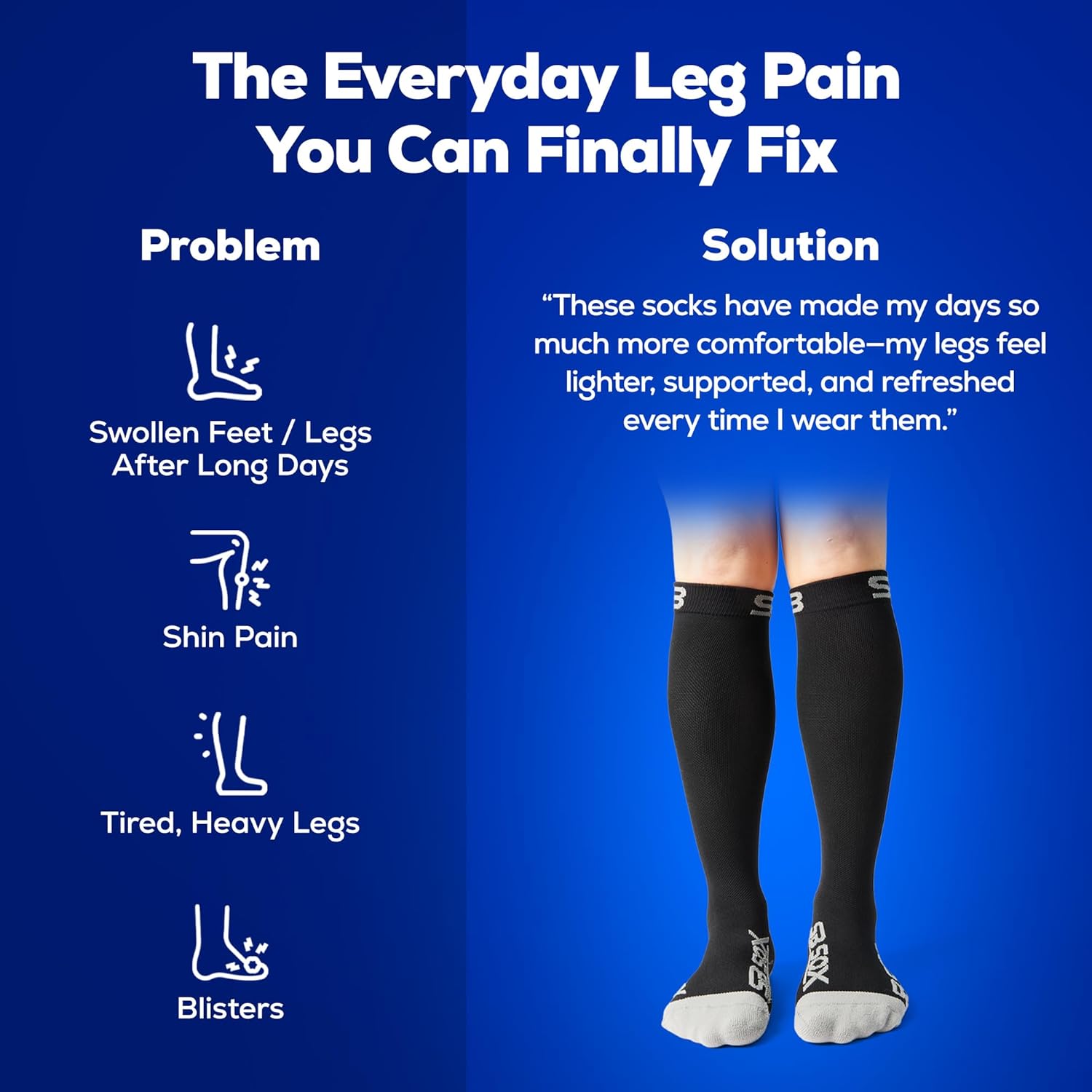 SB SOX Compression Socks for Men & Women 20-30mmHg